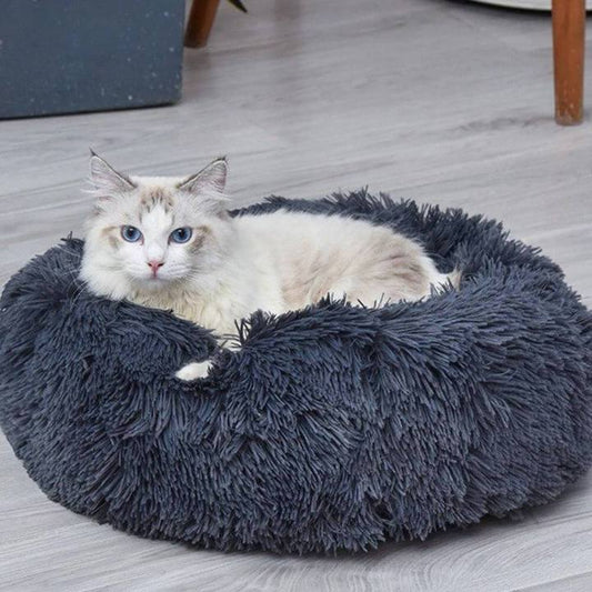 Super plüschiges Körbchen für Hunde und Katzen